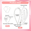 2Pcs Alloy Curb Chain Finger Ring Bracelets for Women BJEW-CY0001-06-2