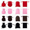 24Pcs 8 Styles Gourd & Rectangle Velvet Drawstring Packing Bags TP-TA0001-07B-1