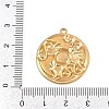304 Stainless Steel Pendant Cabochon Settings STAS-L313-08G-3