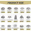 Tibetan Style Zinc Alloy Bead Cones TIBE-PH0004-19AS-2