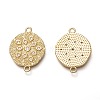 Brass Micro Pave Clear Cubic Zirconia Pendants ZIRC-B002-26G-2