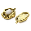 Natural White Agate Pendants STAS-H438-10G-01-2
