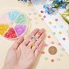 SUPERFINDINGS 240Pcs 6 Colors Transparent Spray Painted Glass Beads GLAA-FH0001-28-3