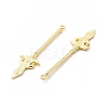 Rack Plating Alloy Big Pendants PALLOY-E025-16G-2