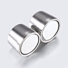304 Stainless Steel Magnetic Clasps with Glue-in Ends STAS-F132-03P-3