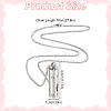 2Pcs 2 Styles Anti-Tarnish Stainless Steel Mini Hollow Column Perfume Bottle Necklaces NJEW-DR0001-02A-2