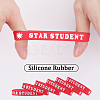 Word Star Student Silicone Cord Bracelet Wristband LS-BJEW-WH0018-49A-6