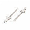 Rack Plating Alloy Big Pendants PALLOY-E025-16P-2