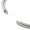 Non-Tarnish 304 Stainless Steel Smooth Hinged Bangles BJEW-Q772-01P-3