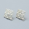 Alloy Stud Earring Findings X-PALLOY-F255-08MS-1