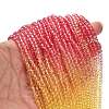 Transparent Painted Glass Beads Strands X1-DGLA-A034-T4mm-A07-2