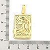 Brass Micro Pave Cubic Zirconia Pendants KK-K354-16G-G-3