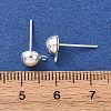 Brass Stud Earring Findings KK-G604-01S-03-3