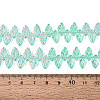 Electroplate Transparent Glass Beads Strands EGLA-N056-03A-10-4