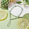 Fruits Polymer Clay & Imitated Pearl & Glass Beaded Mobile Straps HJEW-JM01641-02-2
