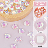 48Pcs 3 Style Translucent Electroplated Glass Cabochons EGLA-CA0001-11-6