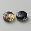 Transparent Electroplated UV Plating Glass Beads GLAA-TAC0024-12D-I-2
