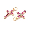 Brass Glass Pendants KK-Q773-20G-2