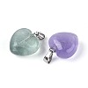 Natural Fluorite Pendants G-T143-49J-2