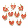 Alloy Enamel Charms X-ENAM-T012-02R-RS-1