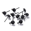 304 Stainless Steel Stud Earring Settings STAS-I161-01A-B-1