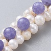 Natural Quartz(Dyed) Beads Bracelets BJEW-JB04604-05-2