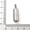 304 Stainless Steel Openable Urn Ashes Pendants LS-STAS-M084-05F-2
