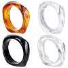 4Pcs 4 Colors Acrylic Bangles BJEW-UN0001-80B-1