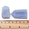 Natural Blue Lace Agate Point Pentagonal Prism Figurines G-G126-01-3