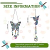 2 Sets 2 Style DIY Diamond Painting Wind Chime Kits DIY-SZ0007-56-7