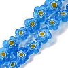 Handmade Millefiori Lampwork Beads Strands LAMP-G164-03C-1