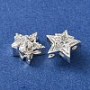 Brass Micro Pave Clear Cubic Zirconia Beads CU-CBAEC99-30S-2