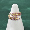 304 Stainless Steel Adjustable Cuff Rings RJEW-Q015-03G-C-4