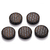 Painted Natural Wood Beads X-WOOD-N006-05H-1