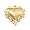 304 Stainless Steel Rhinestone Pendants STAS-R155-035D-G-1