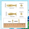20Pcs 4 Styles 304 Stainless Steel Beads STAS-YW0003-34-3