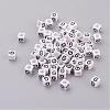 Acrylic Horizontal Hole Letter Beads PL37C9308-G-1