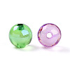 Opaque UV Plating Acrylic Beads OACR-I015-26-2
