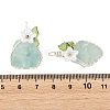 Copper Wire Wrapped Natural Green Fluorite Pendants PALLOY-TA00434-3