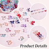 AHADERMAKER 200Pcs 10 Colors Transparent Baking Paint Glass Beads GLAA-GA0001-68-4