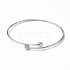 Adjustable 304 Stainless Steel Wire Cuff Bangle Making MAK-F286-02P-2