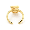 Brass Letter Open Cuff Rings for Women RJEW-G313-01J-G-3