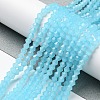 Imitation Jade Glass Beads Strands EGLA-A039-J4mm-D03-4