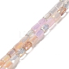 Electroplate Glass Beads Strands EGLA-D030-08I-1