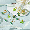 24Pcs 6 Styles Plastic & Glass Dreadlocks Beads PALLOY-AB00069-5