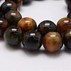 Natural Yellow Blue Tiger Eye(Dyed & Heated) Bead Strands G-P230-07-16mm-3