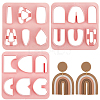 3Pcs 3 Styles Arch Trapezoid ABS Plastic Clay Cutters DIY-GF0009-42A-1