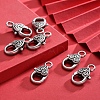 Tibetan Style Heart Lobster Claw Clasps LF014Y-TAS-NR-4