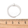 S925 Sterling Silver Adjustable Letter Rings for Women RJEW-M068-01P-A-3