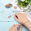 16Pcs 4 Colors Rack Plating Brass Chain Bracelet Making KK-HY0001-80-3